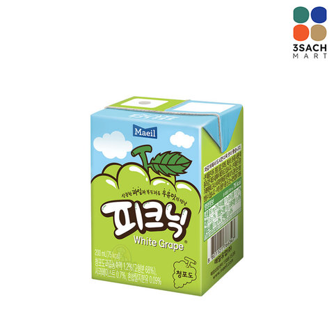  Nước Trái Cây Picnic Vị Nho (Hộp 200ml) 