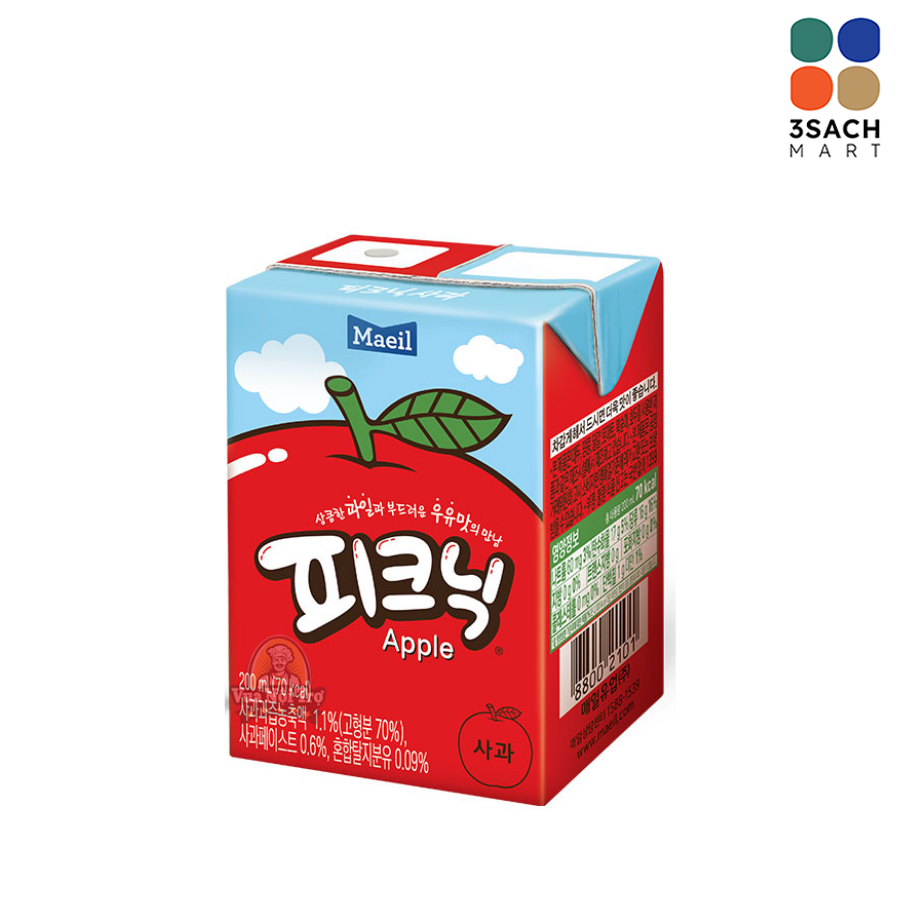  Nước Trái Cây Picnic Vị Táo (Hộp 200ml) 