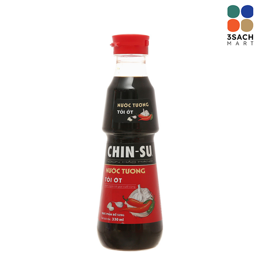  Nước Tương Chinsu Tỏi Ớt (Chai 330ml) 