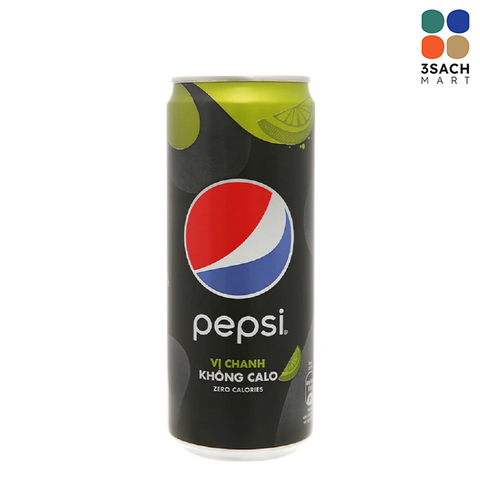 Nước Ngọt Pepsi Không Calo Vị Chanh (Lon 320ml) 