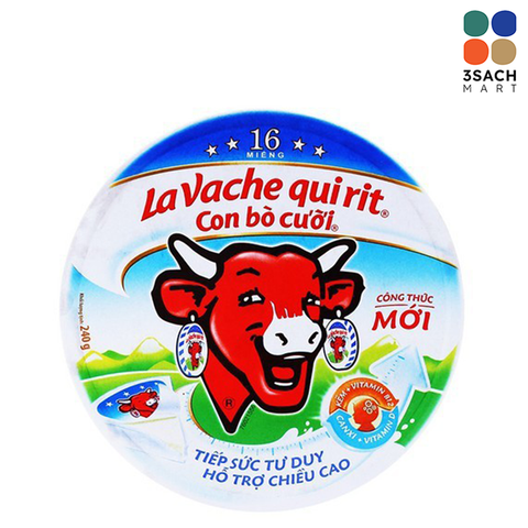  Phô Mai Con Bò Cười 16 Miếng (Hộp 224g) 