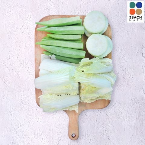  [RTC] Rau Củ Luộc Combo 3 (Khay 400g) 