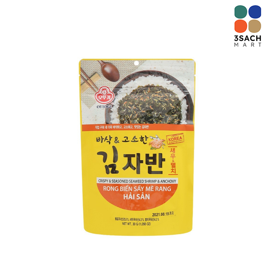  Rong Biển Sấy Hải Sản Ottogi (Gói 30g) 