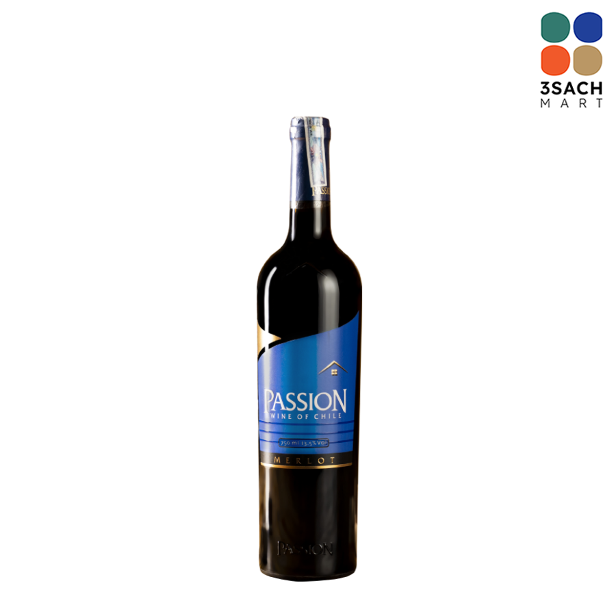  Rượu Vang Đỏ Passion Merlot 13.5% (Chai 750ml) 