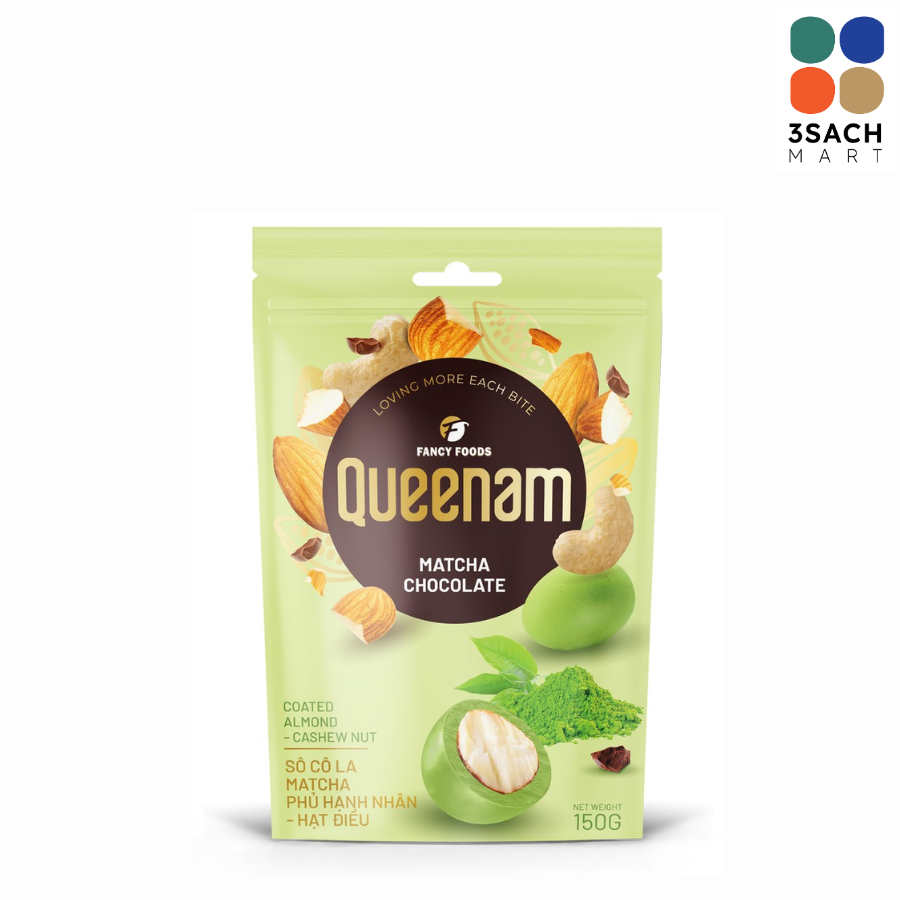  Sô Cô La Matcha Phủ Hạnh Nhân Hạt Điều QN (Gói 75g) 