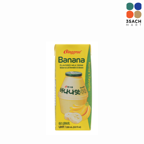  Sữa Chuối Binggrae (Hộp 200ml) 