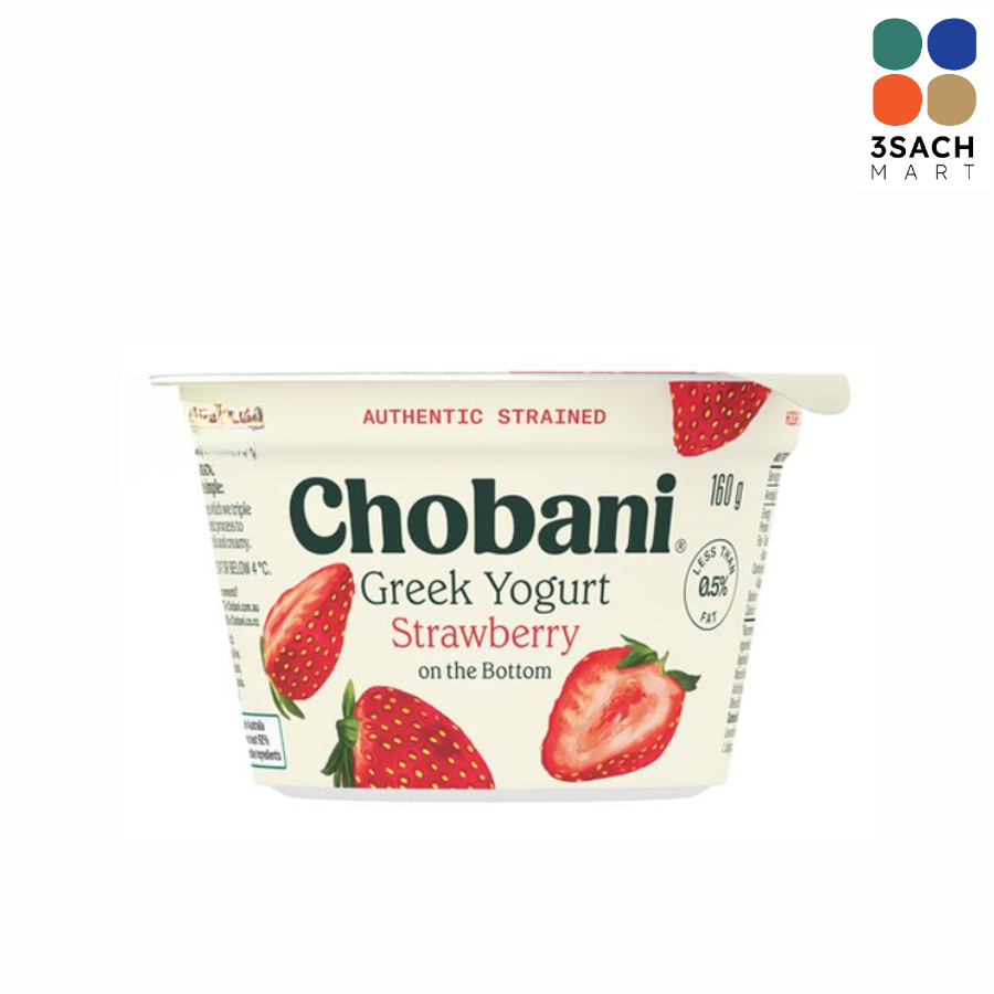  Sữa Chua Hy Lạp Chobani Dâu (Hộp 160g) 