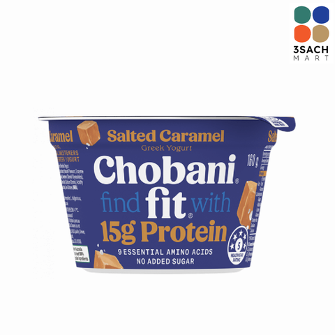  Sữa Chua Hy Lạp Chobani Fit Caramel Muối (Hộp 160g) 