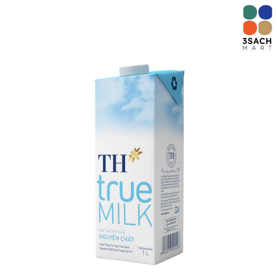  Sữa Tươi Tiệt Trùng Nguyên Chất TH True Milk (Hộp 1L) 