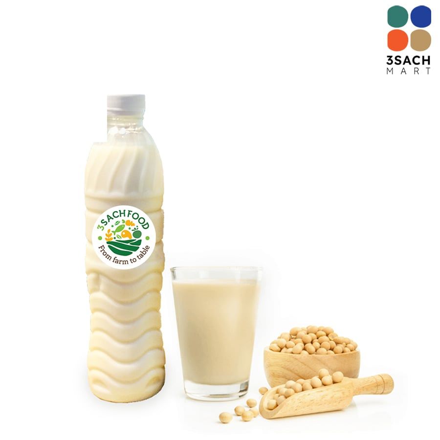  Sữa Đậu Nành Tươi Homemade Không Đường (Chai 500Ml) 