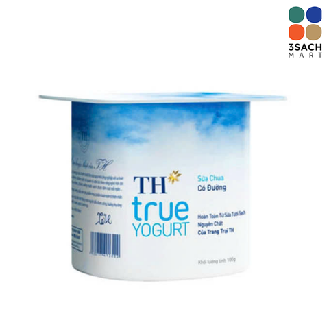  Sữa Chua Ăn Có Đường TH True Yogurt (Hộp 100g) 