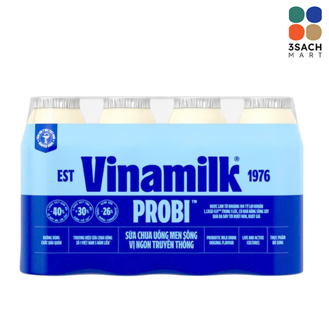  Sữa Chua Uống Probi Có Đường Vinamilk (Lốc 4x130ml) 