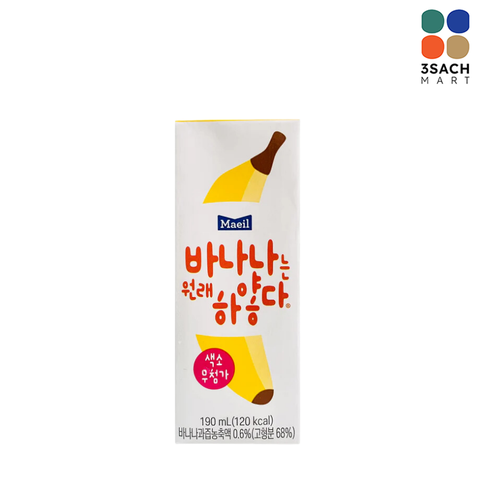  Sữa Chuối Maeil (Hộp 190ml) 