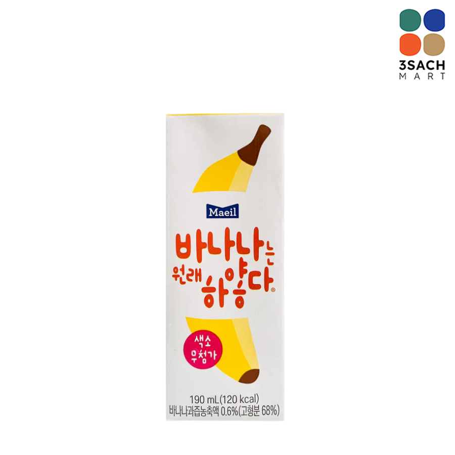  Sữa Chuối Maeil (Hộp 190ml) 