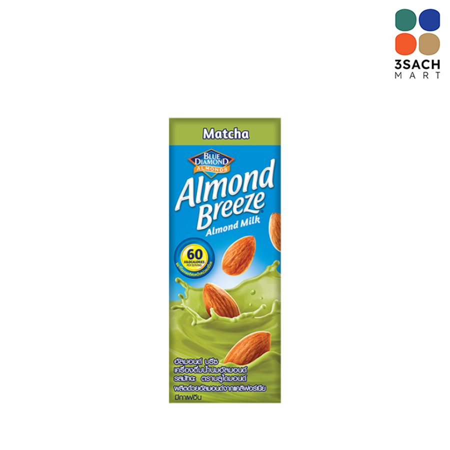  Sữa Hạnh Nhân Trà Xanh Breeze (Hộp 180ml) 