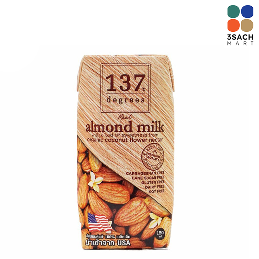  Sữa Hạt Hạnh Nhân Truyền Thống 137 (Hộp 180ml) 