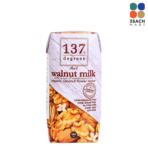  Sữa Hạt Óc Chó Truyền Thống 137 (Hộp 180ml) 