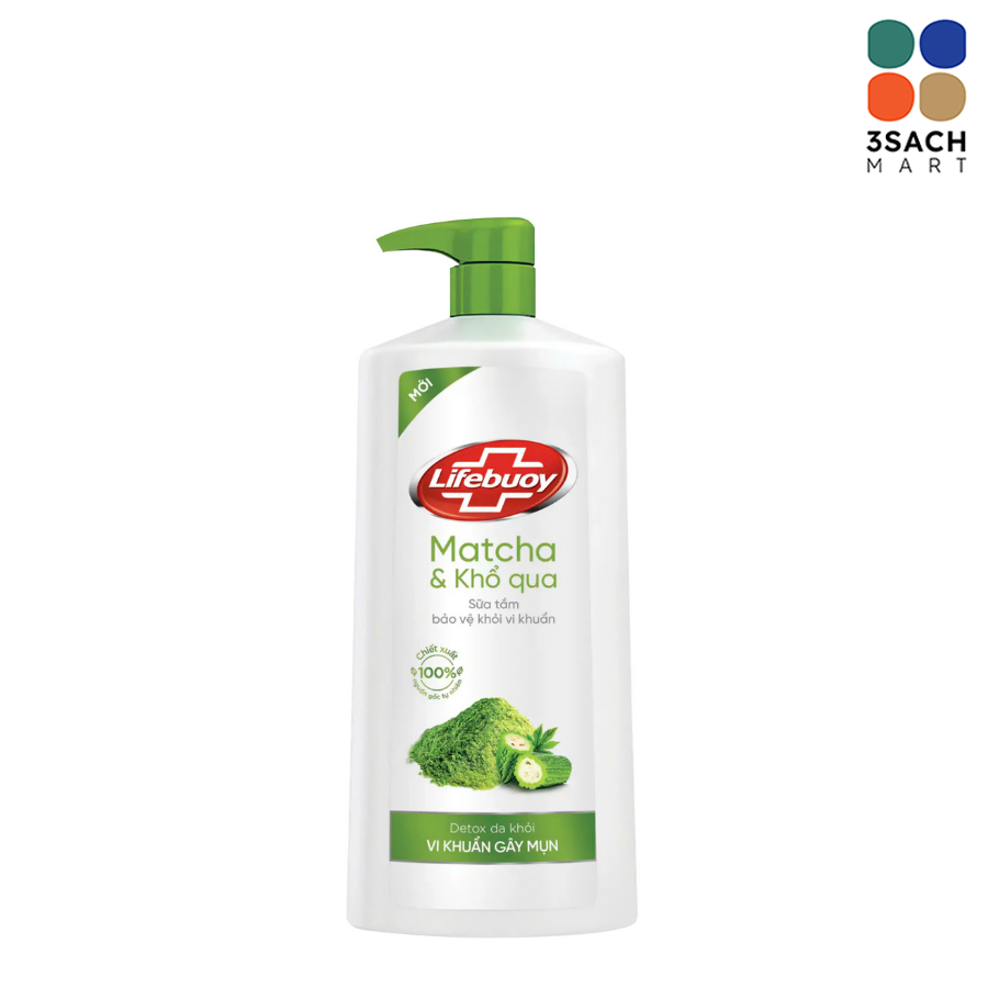  Sữa Tắm Lifebuoy Trà Xanh & Khổ Qua (Chai 800g) 