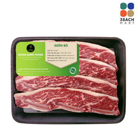  Sườn Bò Canada GEF (Khay 500g) 