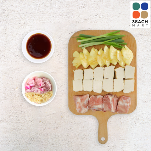  [RTC] Sườn Và Đậu Hũ Kho Thơm (Khay 550G) 