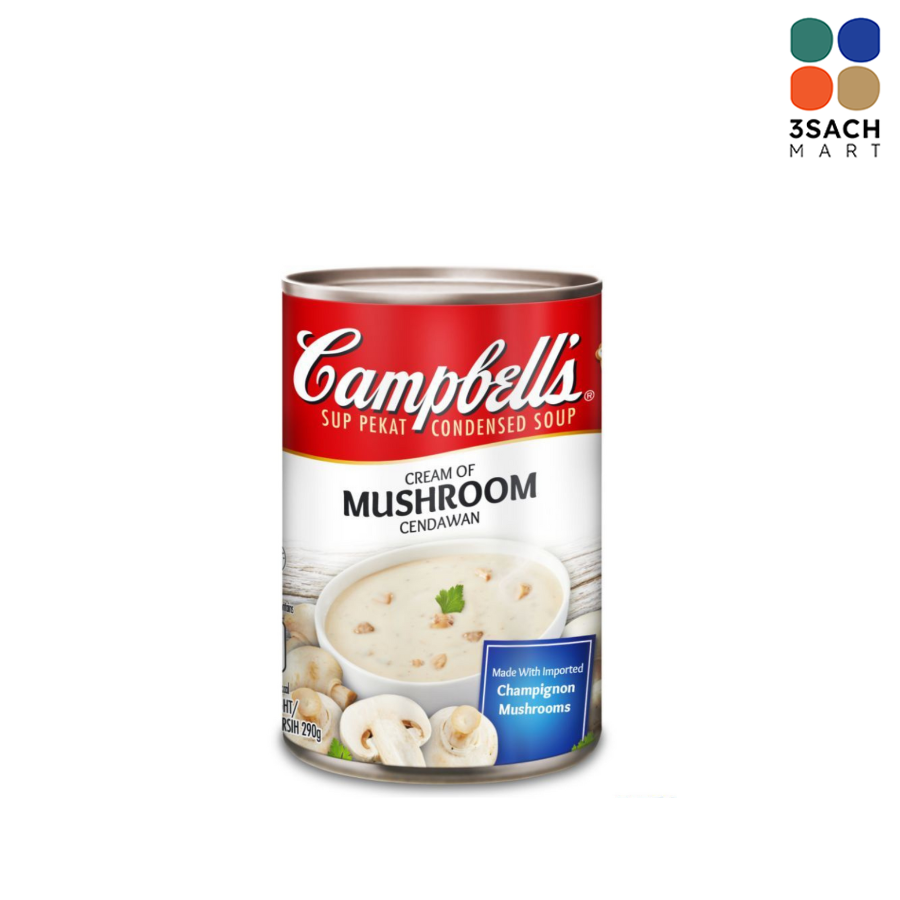  Súp Kem Nấm Campbells (Hộp 290g) 