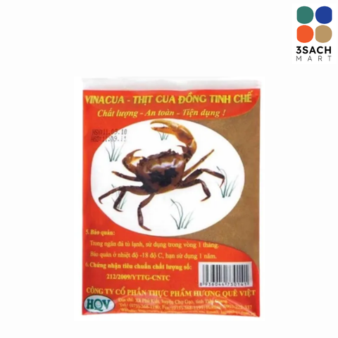  Thịt Cua Đồng Tinh Chế ĐL VinaCua (Túi 150g) 