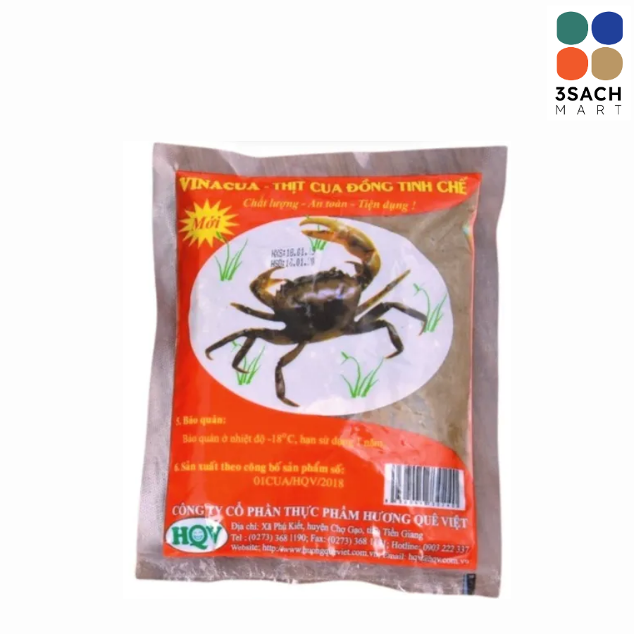  Thịt Cua Đồng Tinh Chế ĐL VinaCua (Túi 250g) 