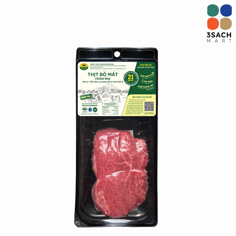  Thịt Phi Lê Bò Úc Pacow (Gói 250g) 