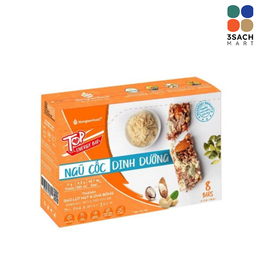  Thanh Gạo Lứt Hạt và Chà Bông NLF (Hộp 136g) 