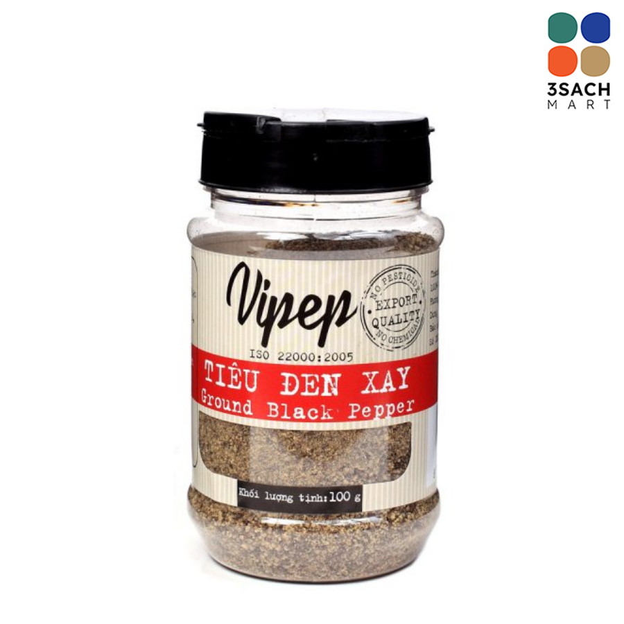  Tiêu Đen Xay Vipep (Hũ 100g) 