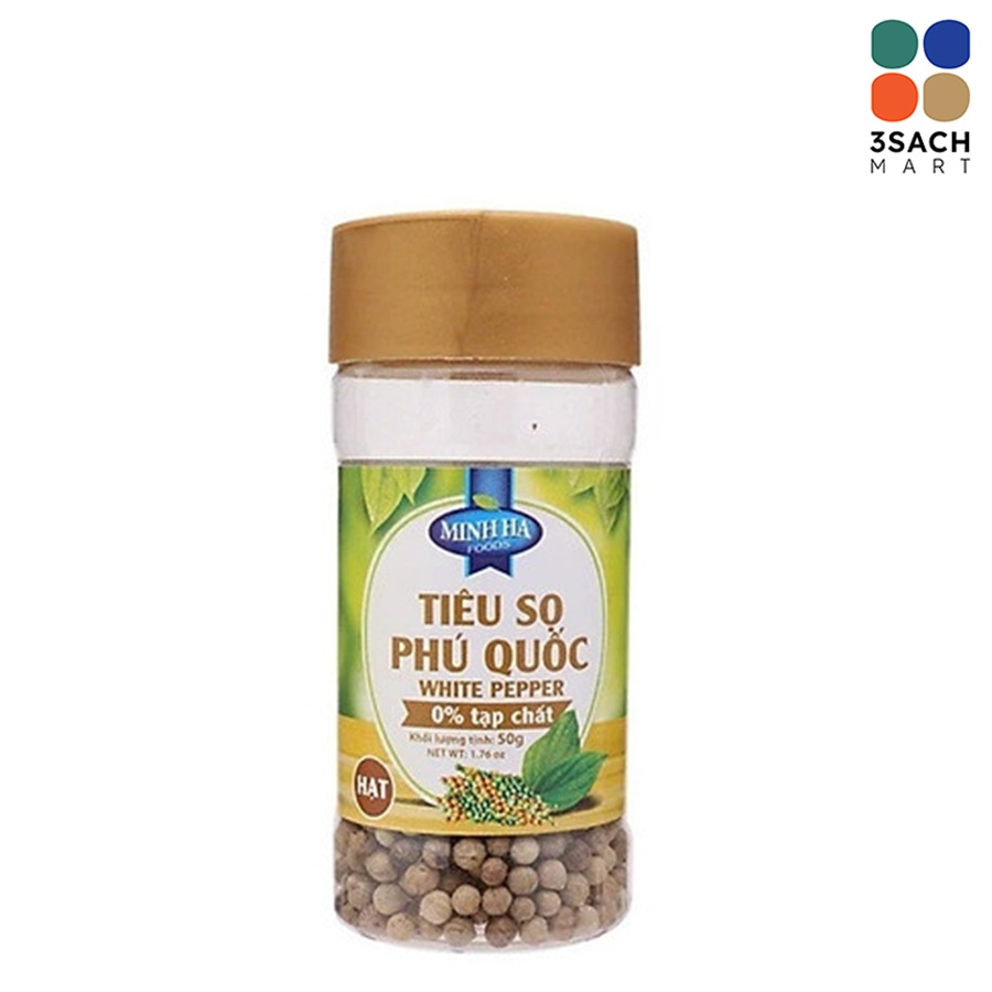  Tiêu Sọ Trắng Pq Nguyên Hạt Mh (Hộp 50Gr) 