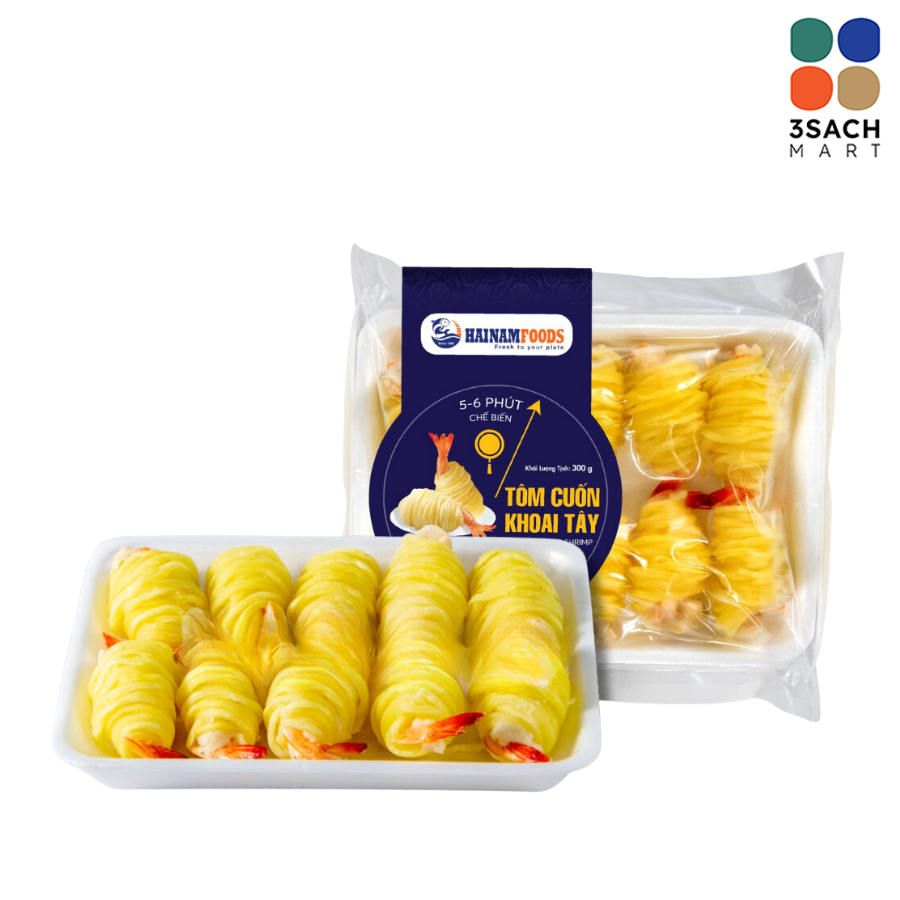  Tôm Cuốn Khoai Tây Hải Nam (Khay 300g) 