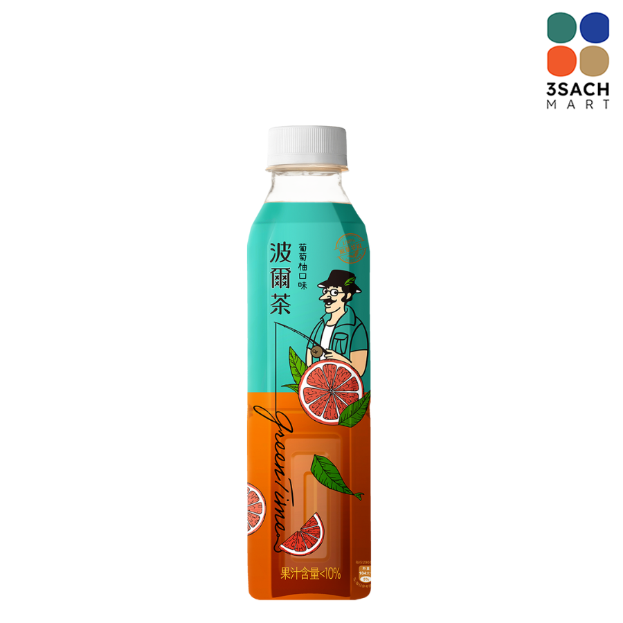  Trà Green Time Hương Bưởi (Chai 580ml) 