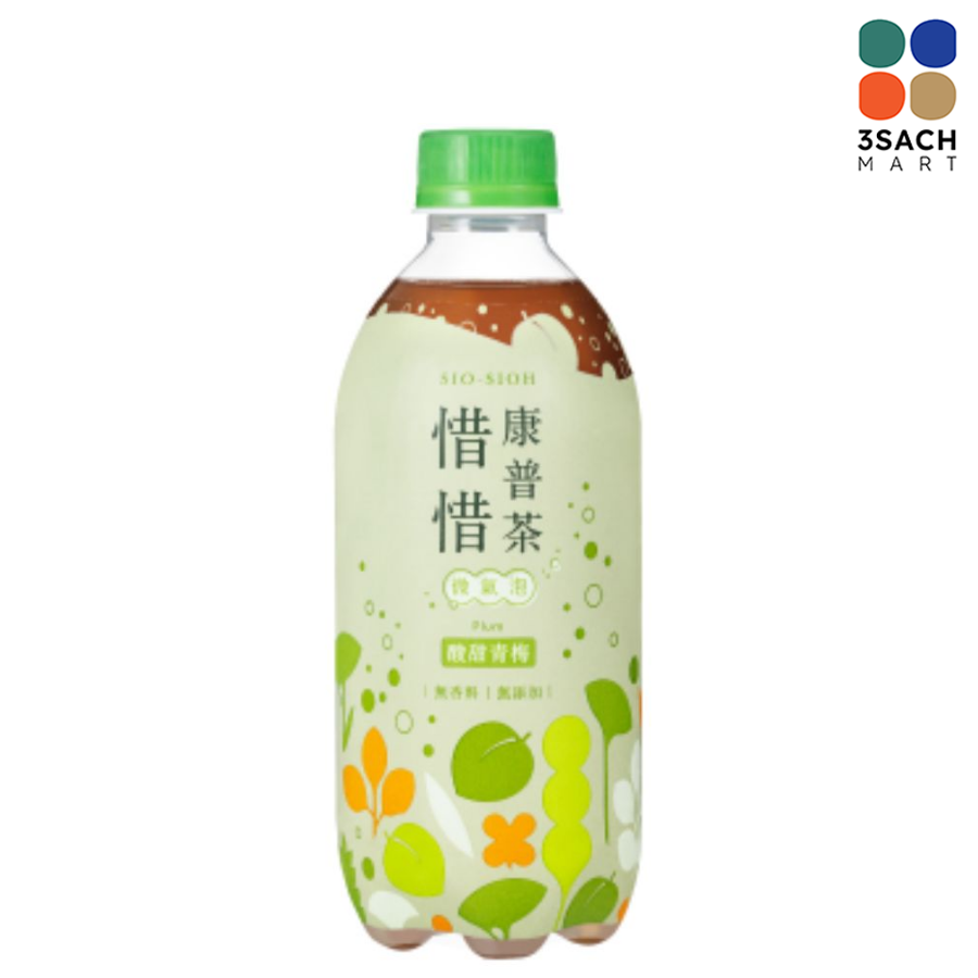  Trà Kombucha Mận Xanh Chua Ngọt Sio Sioh (Chai 420ml) 