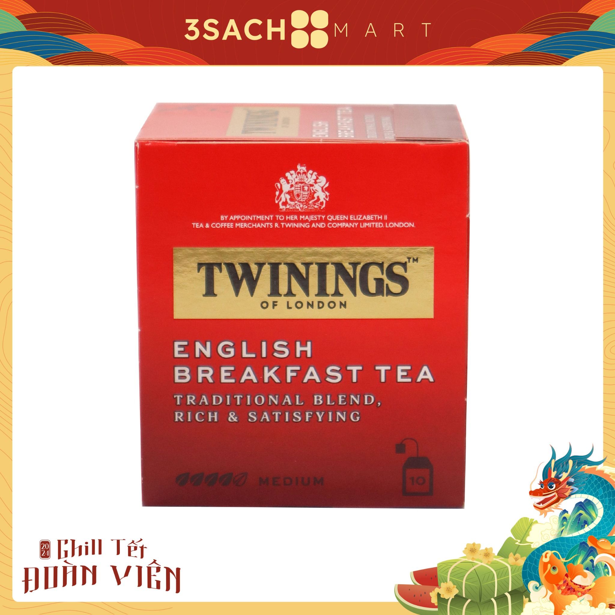  Trà Túi Lọc Twinings Green Tea (Hộp 20Gx12) 