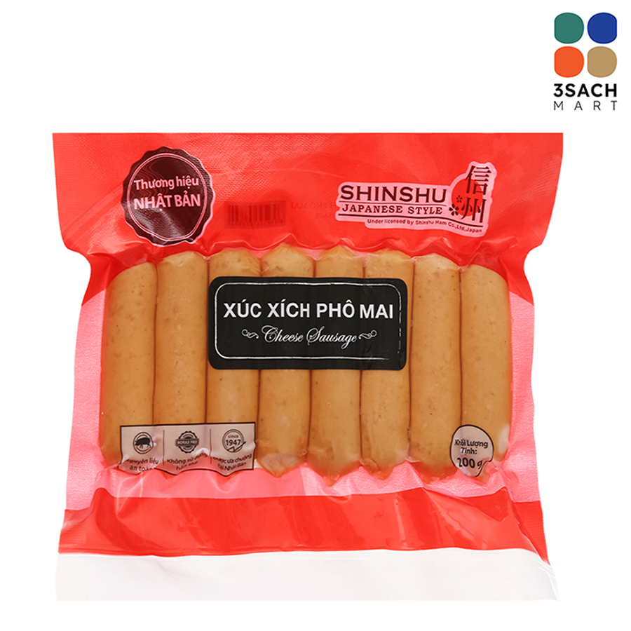  Xúc Xích Phô Mai Shinshu (Gói 200g) 