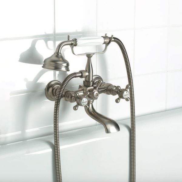  Vòi bồn tắm gắn tường cổ điển bằng đồng Éloise - 02414 