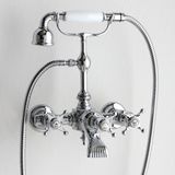  Vòi bồn tắm có sen cầm tay cổ điển gắn tường bằng đồng Villa D'Este - 030104 