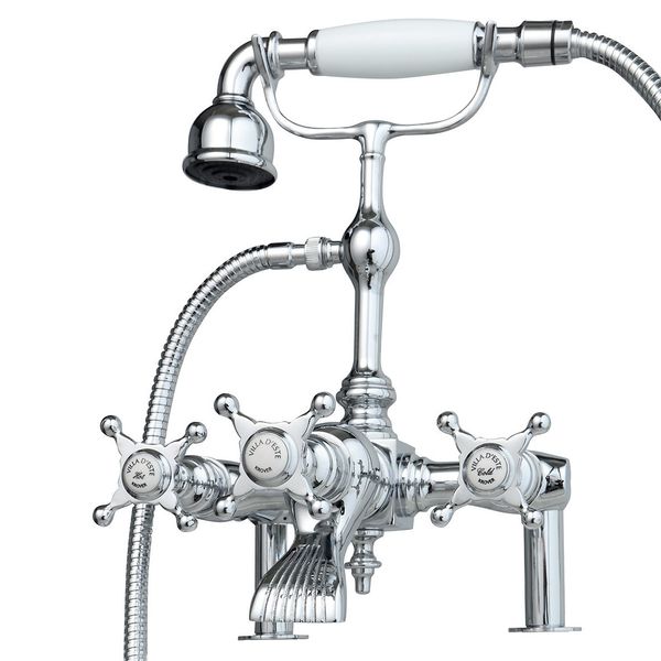  Vòi bồn tắm có sen cầm tay cổ điển bằng đồng Villa D'Este - 030105 