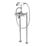  Vòi bồn tắm có sen cầm tay gắn sàn cổ điển bằng đồng Villa D'Este - 030106 