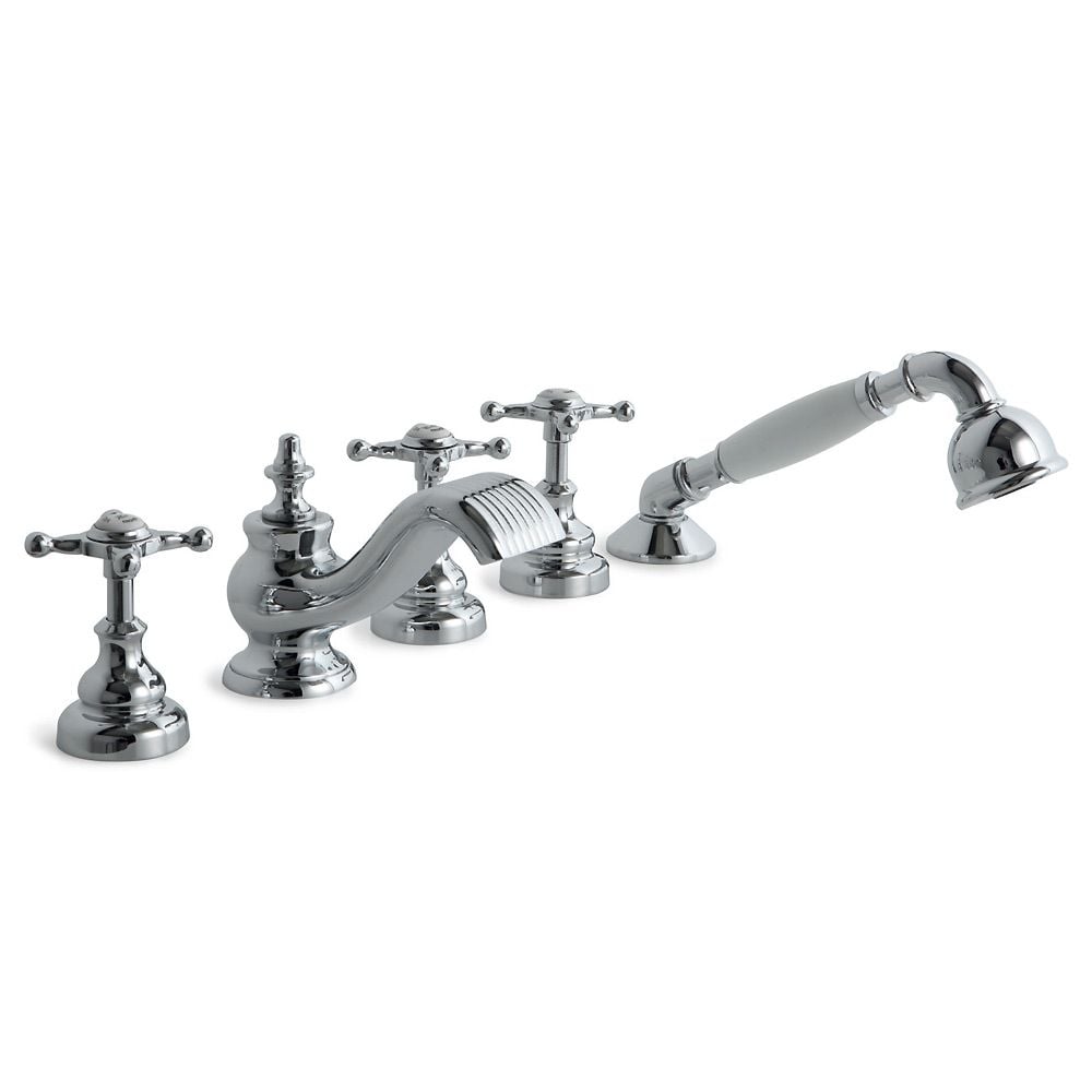  Vòi bồn tắm có sen cầm tay 5 lỗ cổ điển bằng đồng Villa D'Este - 030108 