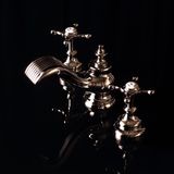  Vòi chậu lavabo cổ điển 3 lỗ bằng đồng Villa D'Este - 030201 