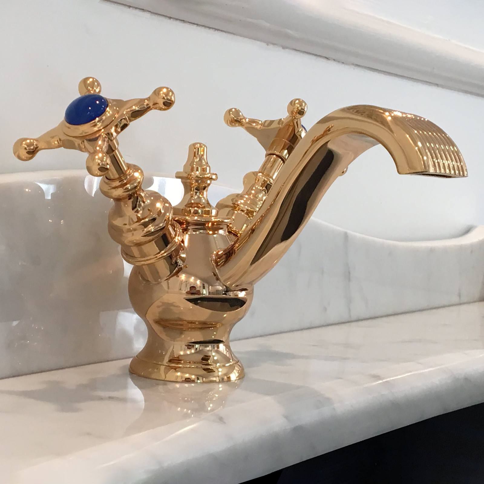  Vòi chậu lavabo cổ điển bằng đồng Villa D'Este - 030204 