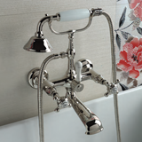  Vòi bồn tắm gắn tường có sen cầm tay cổ điển bằng đồng Victoria - 060101 