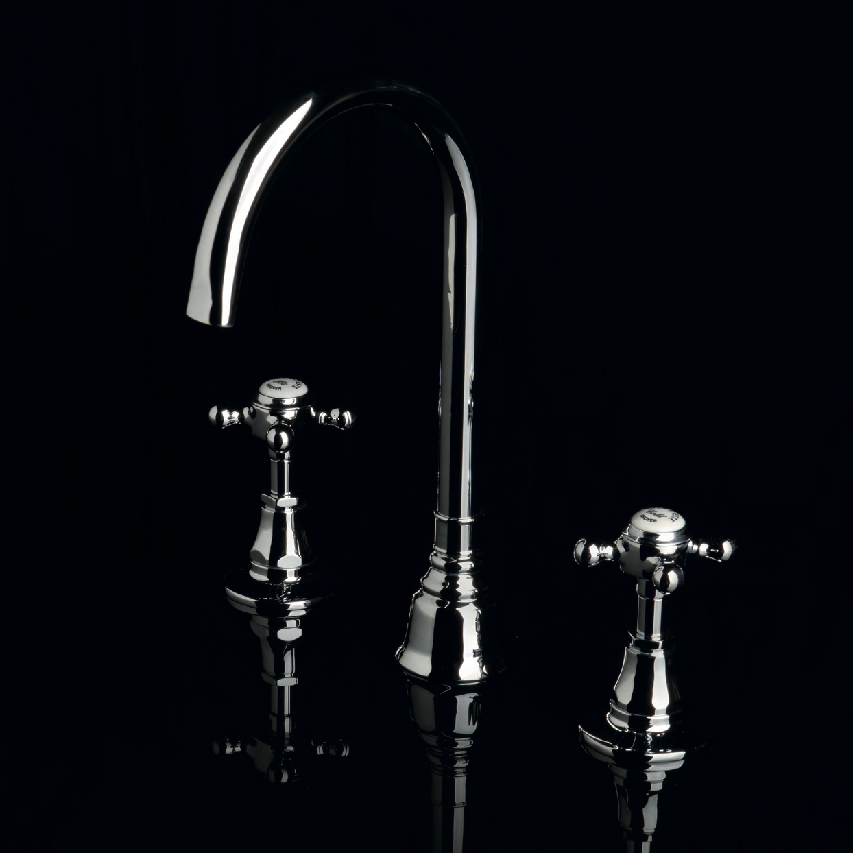  Vòi chậu lavabo 3 lỗ cổ điển bằng đồng Victoria - 060207 