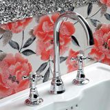  Vòi chậu lavabo 3 lỗ cổ điển bằng đồng Victoria - 060207 