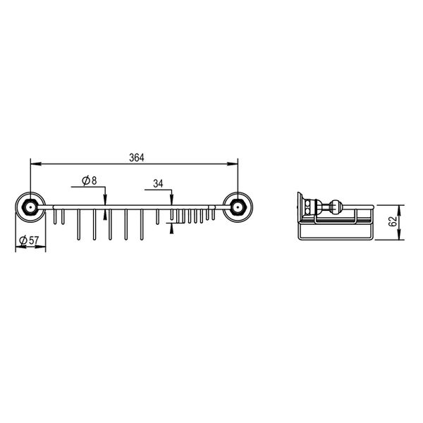 Rổ đựng xà phòng và bọt biển treo tường cổ điển bằng đồng Montmartre - 07607 
