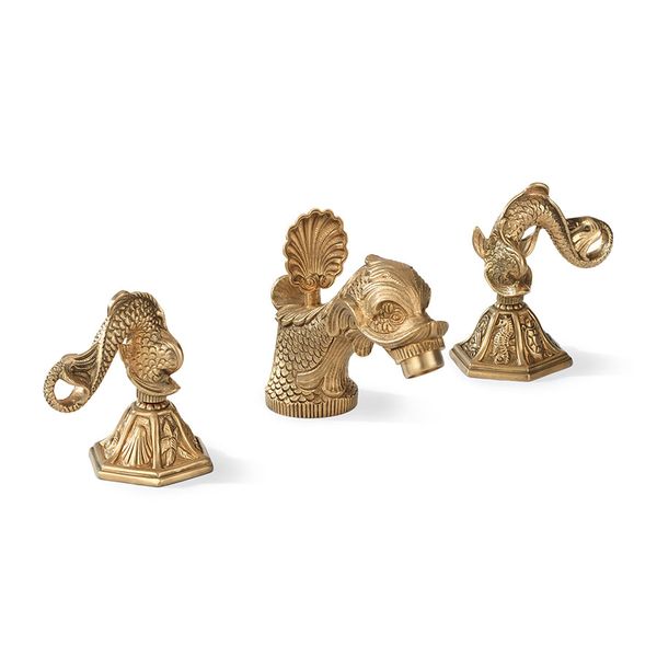  Vòi chậu rửa mặt cổ điển Dolphin bằng đồng - 0907BSN 