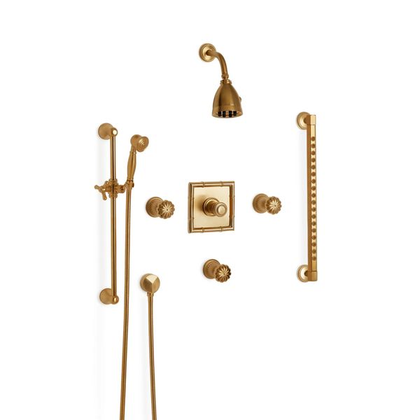  Vòi sen âm tường cổ điển điều chỉnh nhiệt độ Melon bằng đồng - SHOWER1 