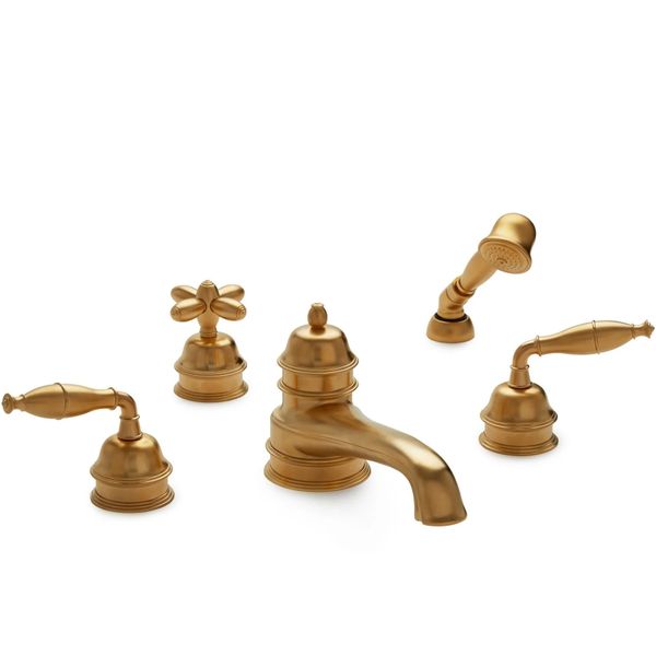  Vòi bồn tắm năm lỗ cổ điển Grey Series I bằng đồng - 0990DTS825 